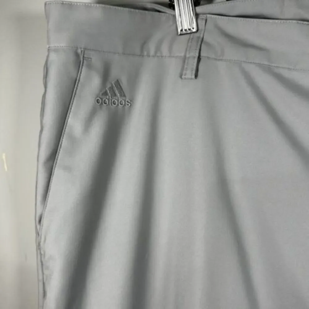 Adidas Golf Light Gray‎ Flat Front Climalite Wicking Chino Pants 40 X 32 - Picture 3 of 7
